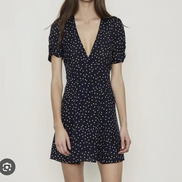 Realisation Par Dresses & Skirts - Realisation Par The Ozzie Navy Star Mini Dress